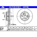 ATE 24.0125-0189.1 Bremsscheiben 2 Stück HONDA