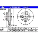 ATE 24.0126-0121.1 Bremsscheiben 2 Stück PEUGEOT