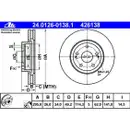 ATE 24.0126-0138.1 Bremsscheiben 2 Stück TOYOTA