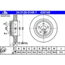 ATE 24.0126-0149.1 Bremsscheiben 2 Stück MERCEDES-BENZ