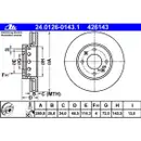 ATE 24.0126-0143.1 Bremsscheiben 2 Stück KIA