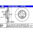 ATE 24.0126-0158.1 Bremsscheiben 2 Stück RENAULT