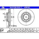 ATE 24.0126-0161.1 Bremsscheiben 2 Stück RENAULT TRUCKS