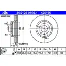 ATE 24.0126-0166.1 Bremsscheiben 2 Stück OPEL