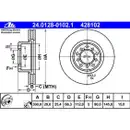 ATE 24.0128-0102.1 Bremsscheiben 2 Stück MERCEDES-BENZ
