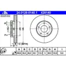ATE 24.0128-0140.1 Bremsscheiben 2 Stück NISSAN