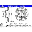 ATE 24.0128-0130.1 Bremsscheiben 2 Stück PORSCHE