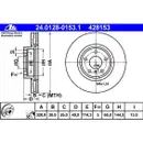 ATE 24.0128-0153.1 Bremsscheiben 2 Stück NISSAN