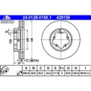 ATE 24.0128-0156.1 Bremsscheiben 2 Stück FORD