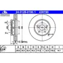 ATE 24.0128-0190.1 Bremsscheiben 2 Stück TOYOTA