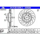 ATE 24.0128-0207.2 Bremsscheiben 2 Stück BMW
