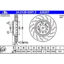 ATE 24.0128-0207.2 Bremsscheiben 2 Stück BMW