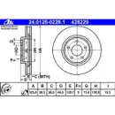 ATE 24.0128-0229.1 Bremsscheiben 2 Stück für JAGUAR