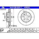 ATE 24.0128-0251.1 Bremsscheiben 2 Stück VW