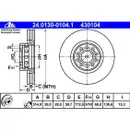 ATE 24.0130-0104.1 Bremsscheiben 2 Stück AUDI