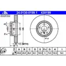 ATE 24.0130-0199.1 Bremsscheiben 2 Stück BMW