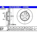 ATE 24.0130-0209.1 Bremsscheiben 2 Stück OPEL