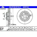 ATE 24.0132-0114.1 Bremsscheiben 2 Stück MERCEDES-BENZ