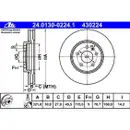 ATE 24.0130-0224.1 Bremsscheiben 2 Stück OPEL