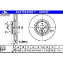 ATE 24.0132-0167.1 Bremsscheiben 2 Stück MERCEDES-BENZ