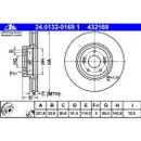 ATE 24.0132-0169.1 Bremsscheiben 2 Stück HYUNDAI