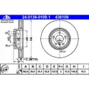 ATE 24.0136-0109.1 Bremsscheiben 2 Stück BMW