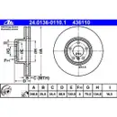 ATE 24.0136-0110.1 Bremsscheiben 2 Stück BMW