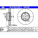 ATE 24.0136-0106.2 Bremsscheiben 2 Stück BMW