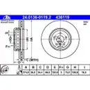 ATE 24.0136-0119.2 Bremsscheiben 2 Stück BMW