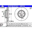 ATE 24.0136-0114.2 Bremsscheiben 2 Stück BMW