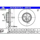 ATE 24.0136-0114.2 Bremsscheiben 2 Stück BMW
