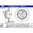 ATE 24.0309-0114.1 Power Disc Bremsscheiben 2 Stück MERCEDES-BENZ