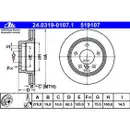 ATE 24.0319-0107.1 Power Disc Bremsscheiben 2 Stück BMW