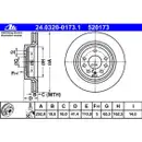 ATE 24.0320-0173.1 Power Disc Bremsscheiben 2 Stück OPEL