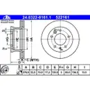 ATE 24.0322-0161.1 Power Disc Bremsscheiben 2 Stück für MERCEDES-BENZ