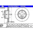 ATE 24.0322-0239.1 Power Disc Bremsscheiben 2 Stück BMW