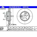 ATE 24.0325-0110.1 Power Disc Bremsscheiben 2 Stück MERCEDES-BENZ