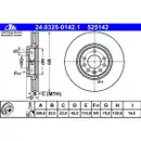 ATE 24.0325-0142.1 Power Disc Bremsscheiben 2 Stück OPEL