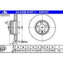 ATE 24.0330-0107.1 Power Disc Bremsscheiben 2 Stück BMW
