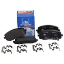 ATE Bremsenset Bremsscheiben 241 mm belüftet Bremsbeläge vorn Picanto I BA