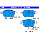 ATE Bremsenset Bremsscheiben Ø312 belüftet Bremsbeläge vorn VW Tiguan Audi Q3