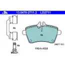 ATE Bremsenset Bremsscheiben Ø276 belüftet Bremsbeläge Ceramic WK vorn Mercedes