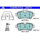 ATE 13.0470-2714.2 Ceramic Belagsatz