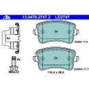 ATE Set Scheiben Ø314 vorn Ø300 hinten Bremsbeläge Ceramic Audi A4 A5