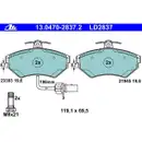 ATE Bremsenset Bremsscheiben Ø280 belüftet Bremsbeläge Ceramic vorn Audi A4