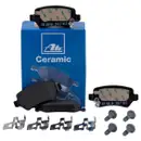 ATE Bremsenset Scheiben Ø264 voll Beläge Ceramic hinten 5 Loch Felge Opel Astra