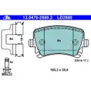 ATE Bremsenset Scheiben 282 mm voll Ceramic Bremsbeläge hinten Touran 1T A3 8P