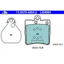 ATE 13.0470-4064.2 Ceramic Belagsatz
