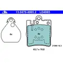ATE 13.0470-4065.2 Ceramic Belagsatz