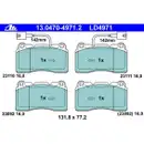 ATE 13.0470-4971.2 Ceramic Belagsatz